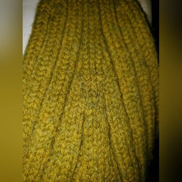 Proenza Schouler Chunky  Mustard yellow green tones wool halter top - Picture 8 of 9